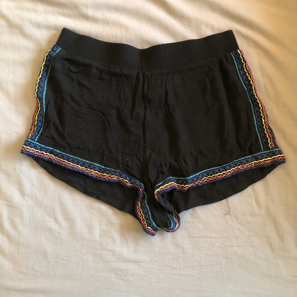 Rainbow Trim Shorts